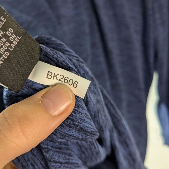 Pro Tour Blue Lightweight Quarter Zip Pullover Sweatshirt Men's Size Large - Picture 5 of 5